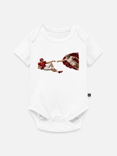 Die Erschaffung des Footballs - Baby Premium Kurzarmbody - Weiß