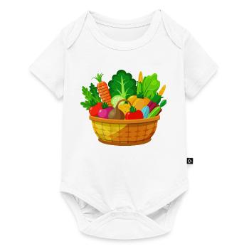 Gemüsekorb - Baby Premium Kurzarmbody - Weiß - Vorne