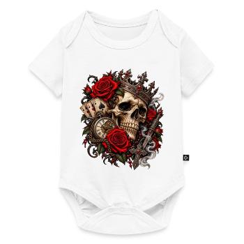 Rosenkönig der Schatten - Baby Premium Kurzarmbody - Weiß - Vorne