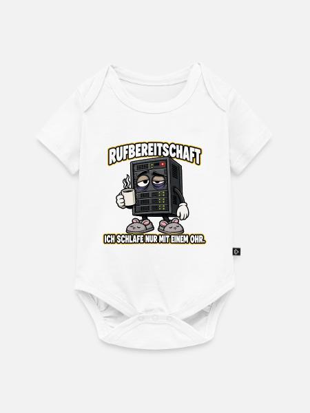Rufbereitschaft – Lustiger IT-Admin-Server - Baby Premium Kurzarmbody - Weiß
