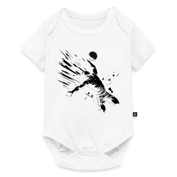 Volleyballer Zeichnung - Baby Premium Kurzarmbody - Weiß - Vorne