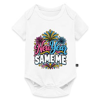 Neues Jahr, derselbe Ich – Feuerwerk - Baby Premium Kurzarmbody - Weiß - Vorne