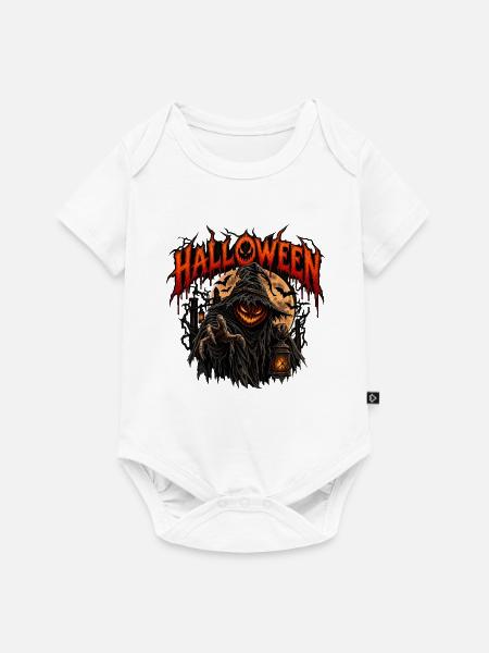 Spüre den wahren Halloween-Grauen! - Baby Premium Kurzarmbody - Weiß