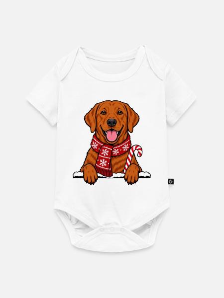 Weihnachten Labrador Retriever - Baby Premium Kurzarmbody - Weiß