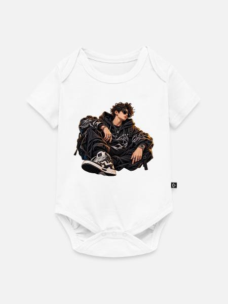 Midnight Streetwear Rebel - Baby Premium Kurzarmbody - Weiß
