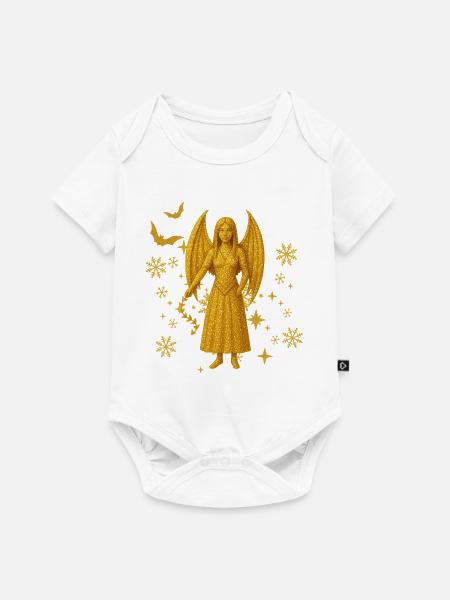 Vampir-Dämonin Edition Winter Fledermaus  - Baby Premium Kurzarmbody - Weiß