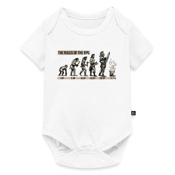 Die Regeln des sich entwickelnden RPGs - Baby Premium Kurzarmbody - Weiß - Vorne