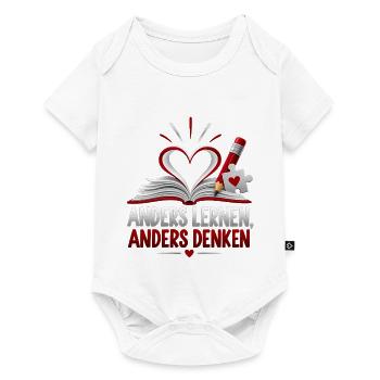 Anders lernen, anders denken – Legasthenie LRS - Baby Premium Kurzarmbody - Weiß - Vorne