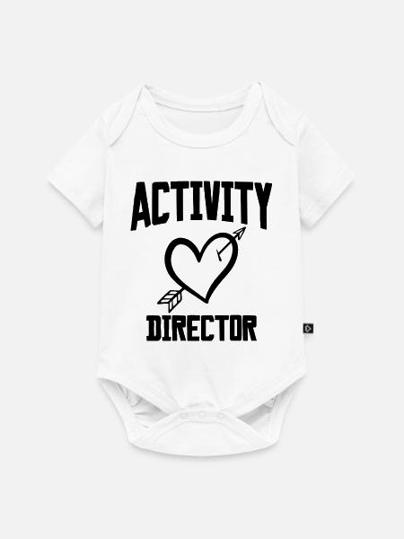 Activity Director Herz - Baby Premium Kurzarmbody - Weiß
