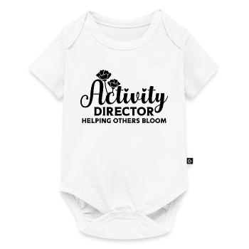 Activity Director Blumen  - Baby Premium Kurzarmbody - Weiß - Vorne