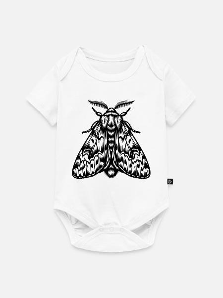 Goth Motte - Baby Premium Kurzarmbody - Weiß