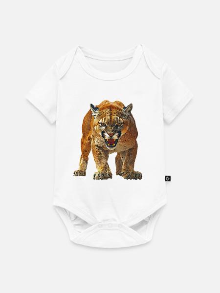 Panther - Baby Premium Kurzarmbody - Weiß