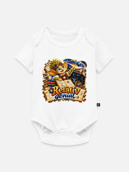 Wenuma Relativ genial - Baby Premium Kurzarmbody - Weiß