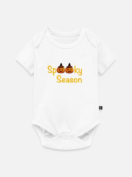 Halloween Spooky Season Design - Baby Premium Kurzarmbody - Weiß