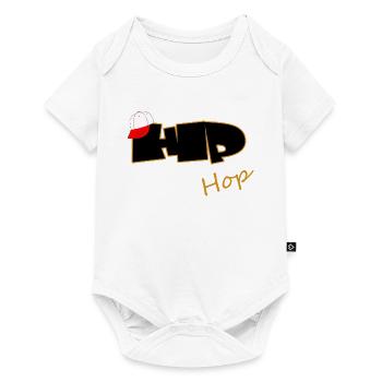Hip Hop  - Baby Premium Kurzarmbody - Weiß - Vorne