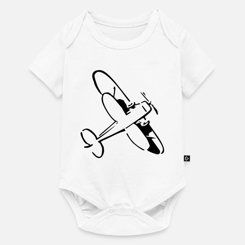Doppeldecker - Baby Premium Kurzarmbody - Weiß