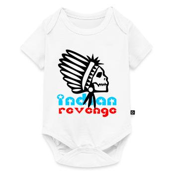 Indian Skull Revenge - Baby Premium Kurzarmbody - Weiß - Vorne