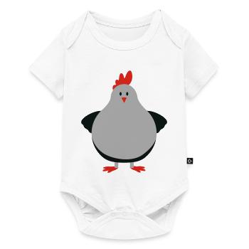 fat chick - Baby Premium Kurzarmbody - Weiß - Vorne