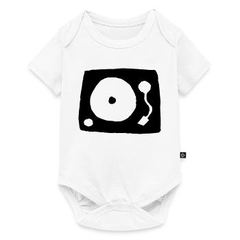 tourne-disque - Body à manches courtes Premium Bébé - blanc - Devant
