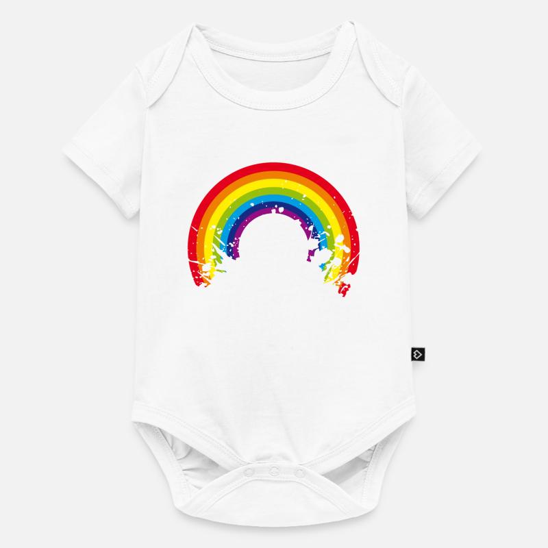 rainbow rainbow - Baby Premium short-sleeve bodysuit - white