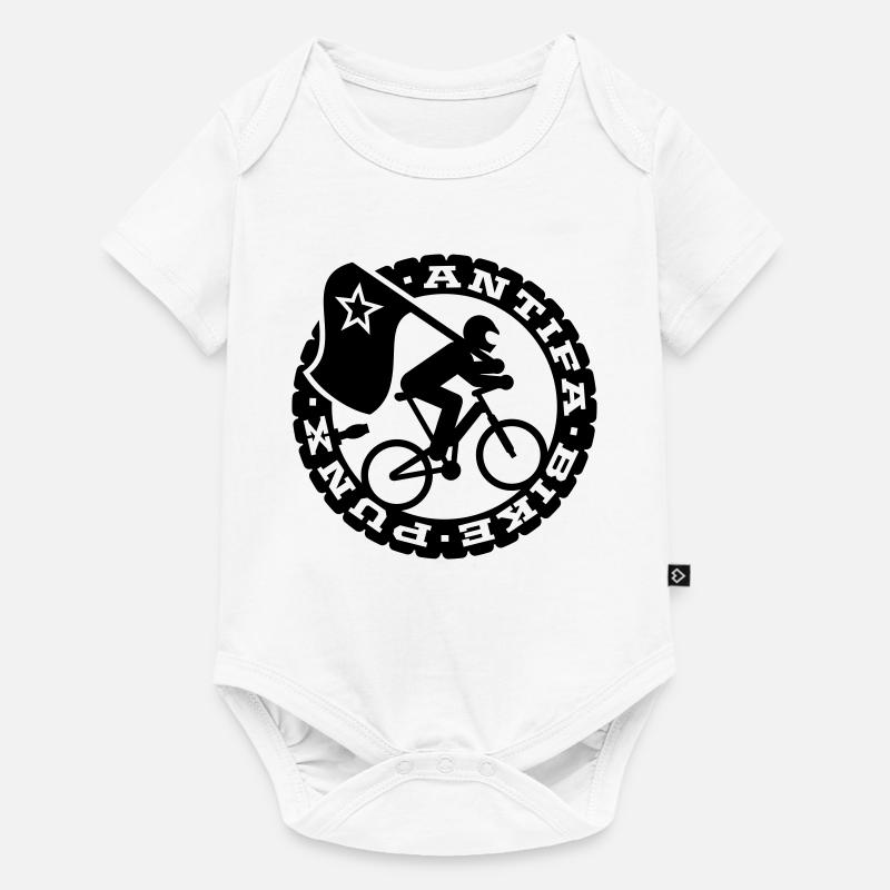 Antifa vélo Punks - Body à manches courtes Premium Bébé - blanc