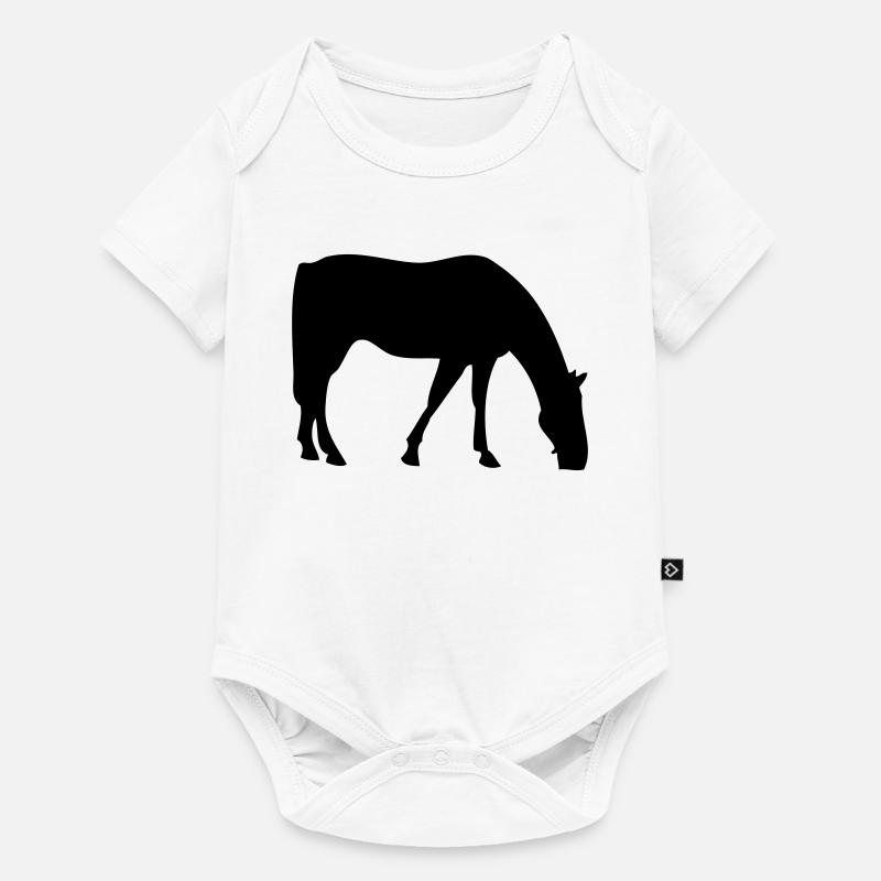 Cheval - Body à manches courtes Premium Bébé - blanc