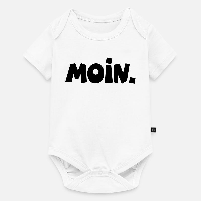 Moin. - Baby Premium Kurzarmbody - Weiß