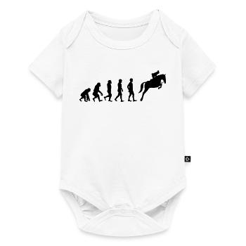 Reiter Evolution - Baby Premium Kurzarmbody - Weiß - Vorne