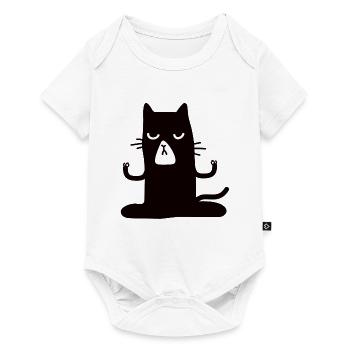 Chat Zen - Body à manches courtes Premium Bébé - blanc - Devant
