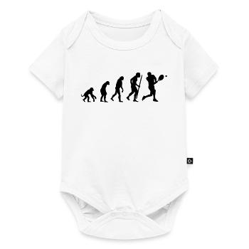 Evolution of tennis - Baby Premium Kurzarmbody - Weiß - Vorne