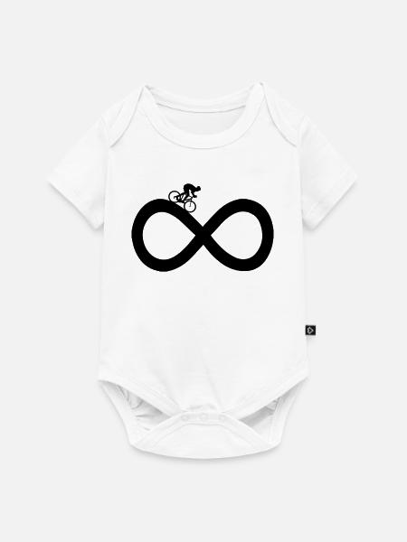 Endloses Radfahren - Baby Premium Kurzarmbody - Weiß