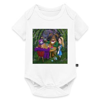 alice in wonderland tea pary - Baby Premium short-sleeve bodysuit - white - Front
