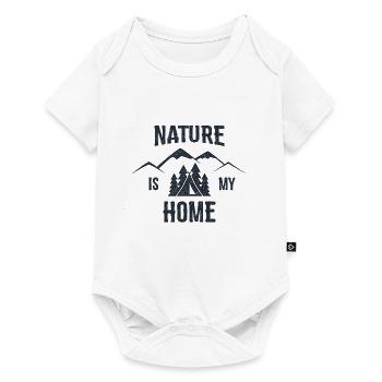 La nature est ma maison - Body à manches courtes Premium Bébé - blanc - Devant