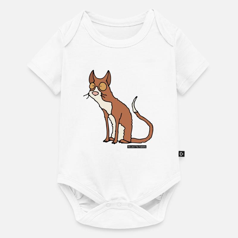 Cat - Cornish Rex - Baby Premium short-sleeve bodysuit - white