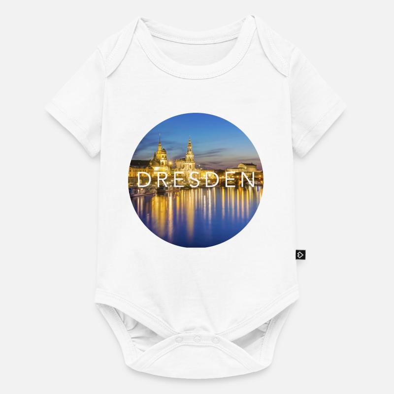 Dresde - Body à manches courtes Premium Bébé - blanc