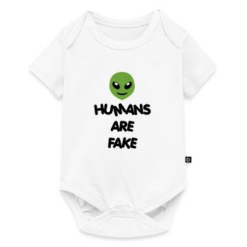 Humans Are Fake - Alien Style - Special Edition - Baby Premium short-sleeve bodysuit - white - Front