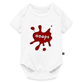 Stain ooops dark red - Baby Premium short-sleeve bodysuit - white - Front