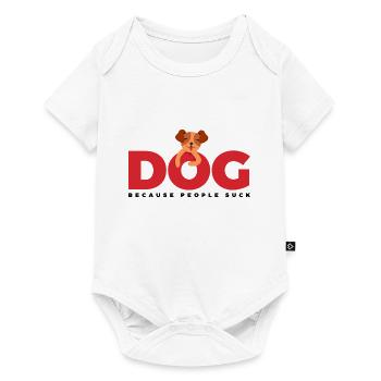 Toutous chemise animal - Body à manches courtes Premium Bébé - blanc - Devant