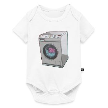 BRAIN WASHED - Baby Premium short-sleeve bodysuit - white - Front