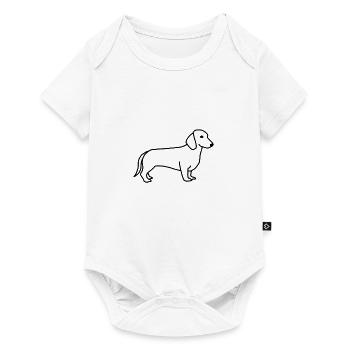 teckel - Body à manches courtes Premium Bébé - blanc - Devant