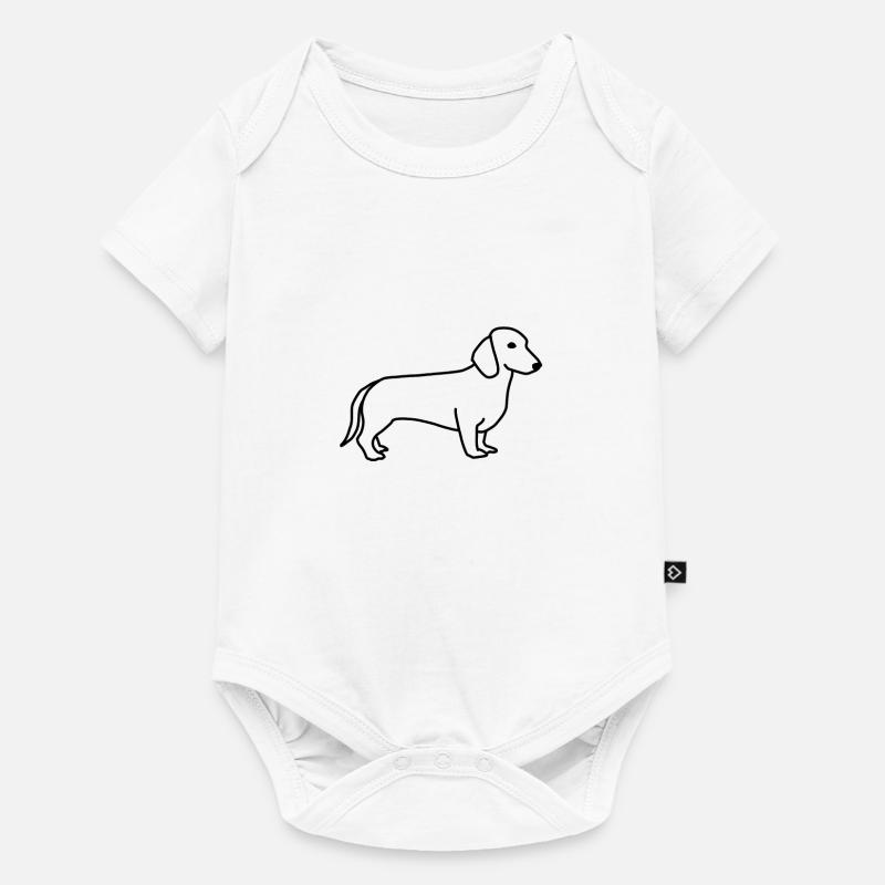 teckel - Body à manches courtes Premium Bébé - blanc