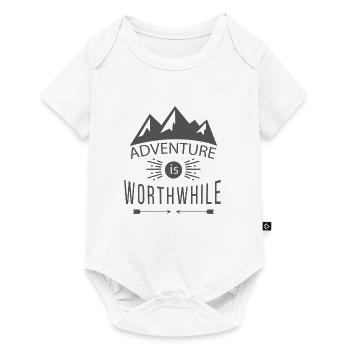 Adventure is wortwhile - Baby Premium short-sleeve bodysuit - white - Front