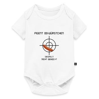 00 Würstchen gegrillt nicht gekocht - Baby Premium Kurzarmbody - Weiß - Vorne