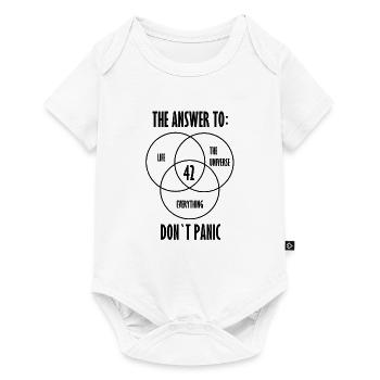 42 - The ultimate answer! Cool, funny idea - Baby Premium short-sleeve bodysuit - white - Front