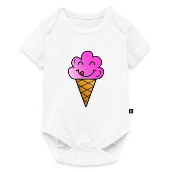 glace - Body à manches courtes Premium Bébé - blanc - Devant
