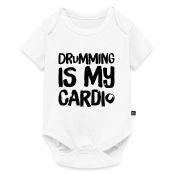 Drumming est mon cardio - Batteur pour la vie - Body à manches courtes Premium Bébé - blanc - Devant