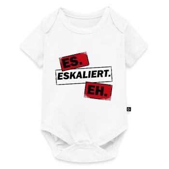 Eskalation - Baby Premium Kurzarmbody - Weiß - Vorne