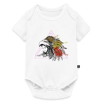 Aztec Native American Woman Headdress T-shirt - Baby Premium Kurzarmbody - Weiß - Vorne