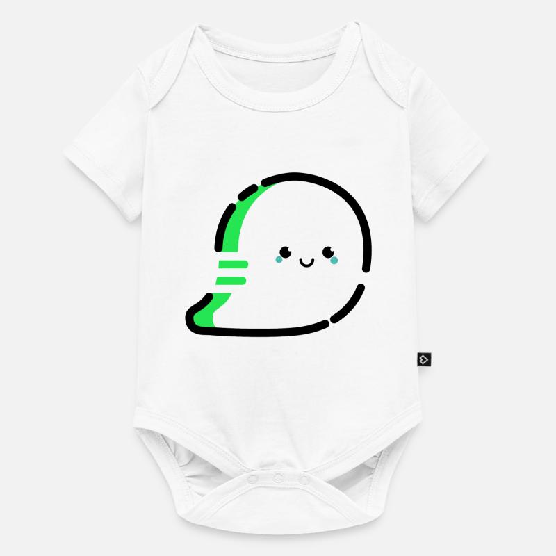 Cartoon / comic ghost very friendly - Baby Premium short-sleeve bodysuit - white