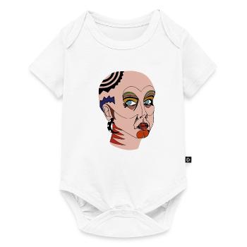 Femme tribale - Body à manches courtes Premium Bébé - blanc - Devant